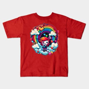 Kawaii kpop Valentines day Kids T-Shirt